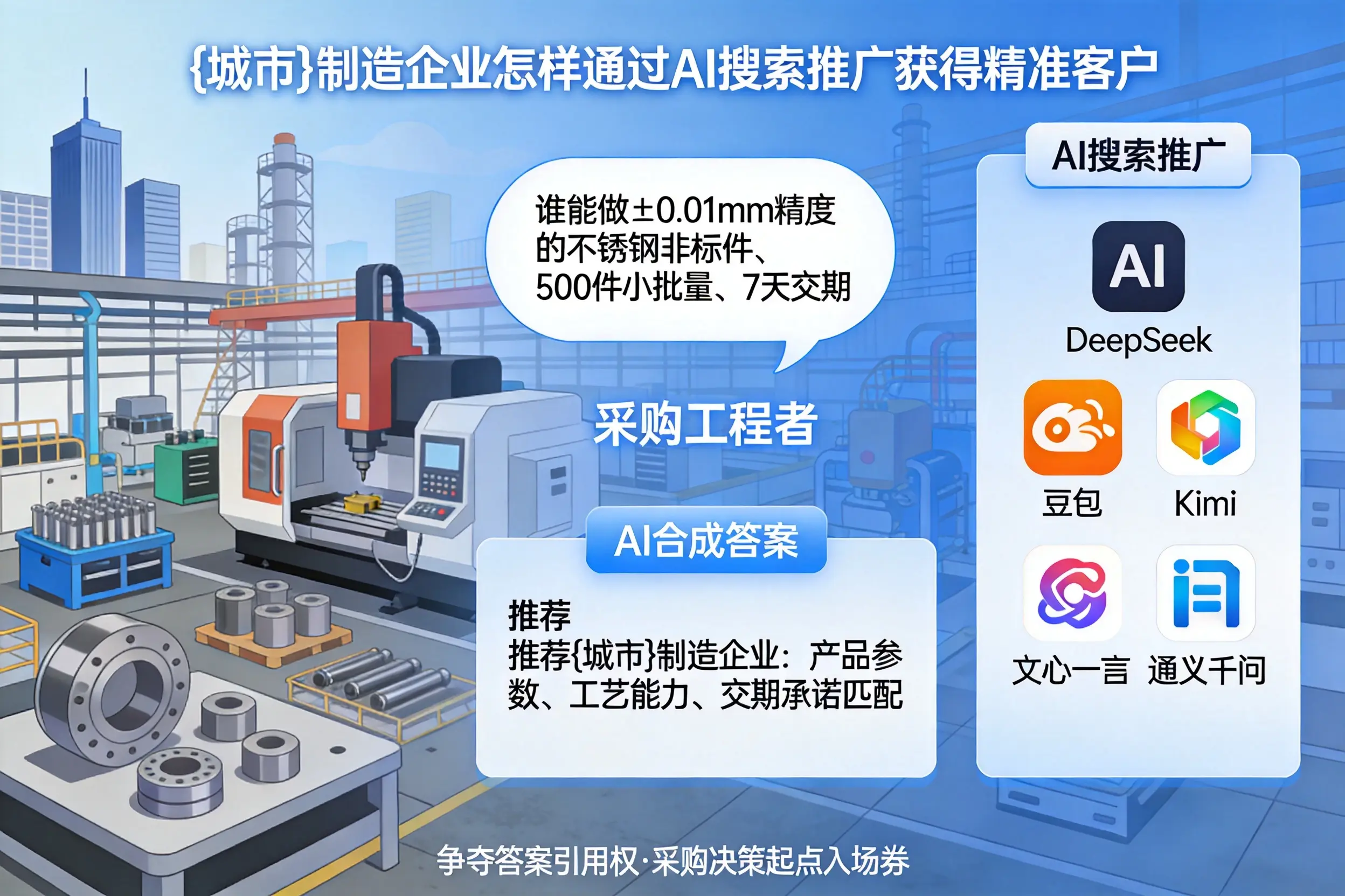 淄博制造企业怎样通过AI搜索推广获得精准客户