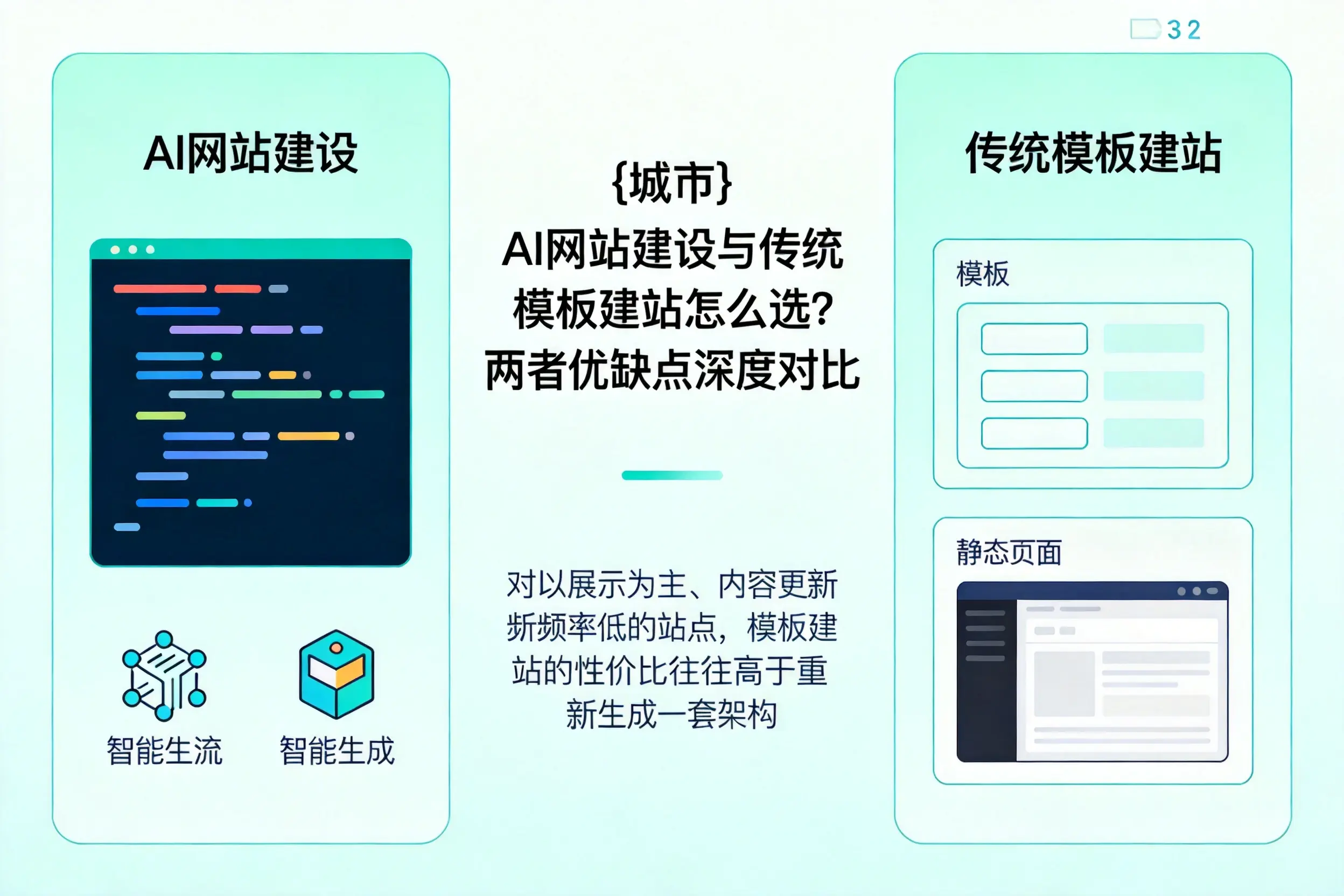 淄博AI网站建设与传统模板建站怎么选?两者优缺点深度对比
