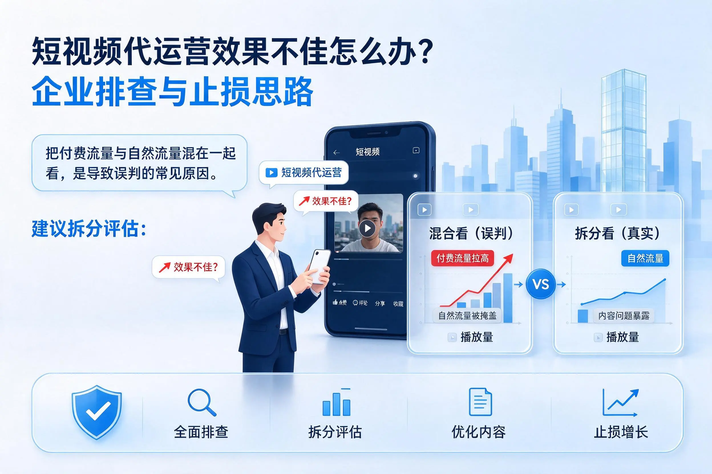 短视频代运营效果不佳怎么办?淄博企业排查与止损思路