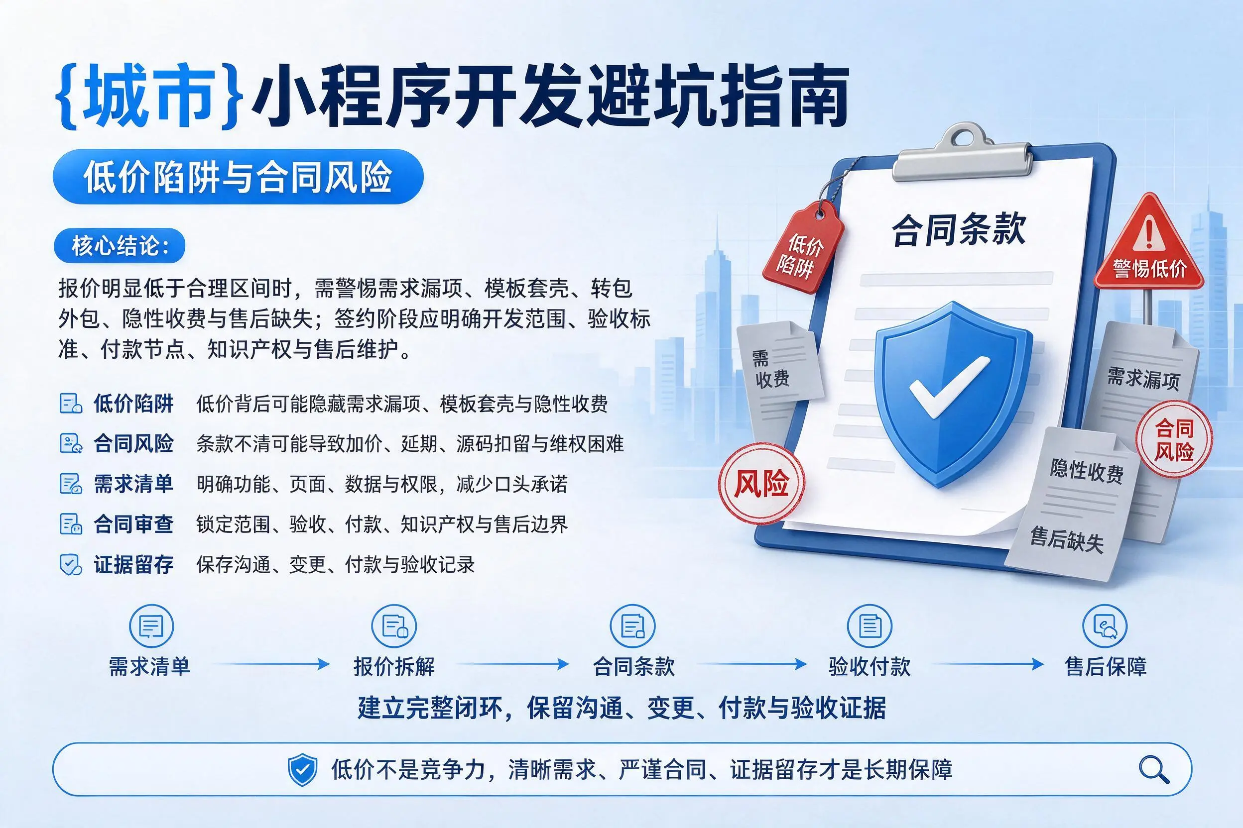 淄博小程序开发避坑指南：低价陷阱与合同风险