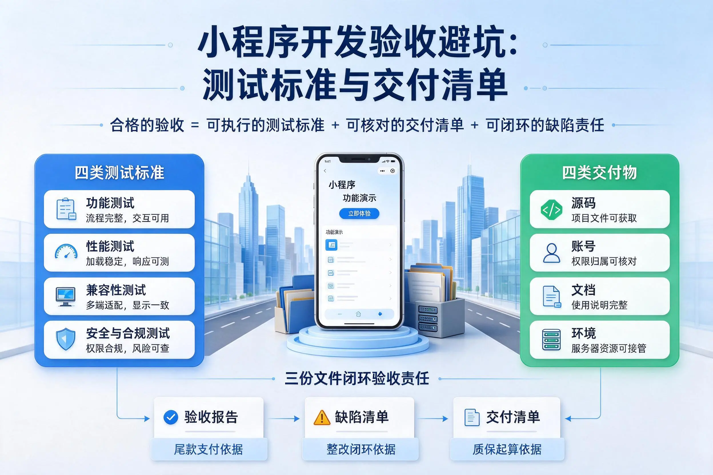 淄博小程序开发验收避坑:测试标准与交付清单