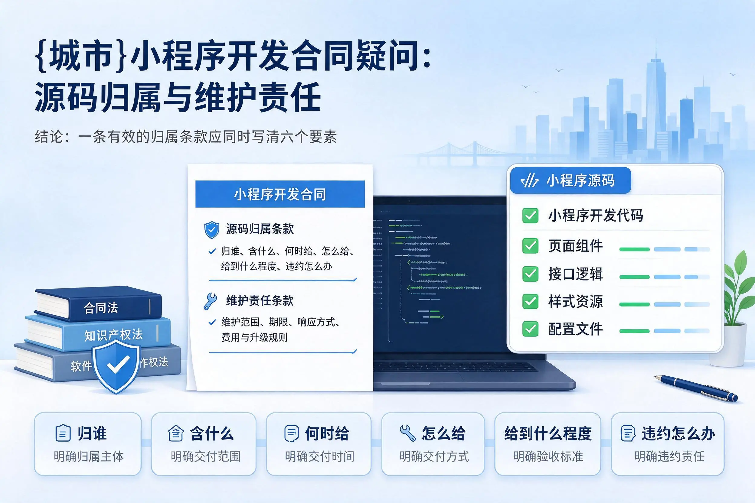 淄博小程序开发合同疑问：源码归属与维护责任