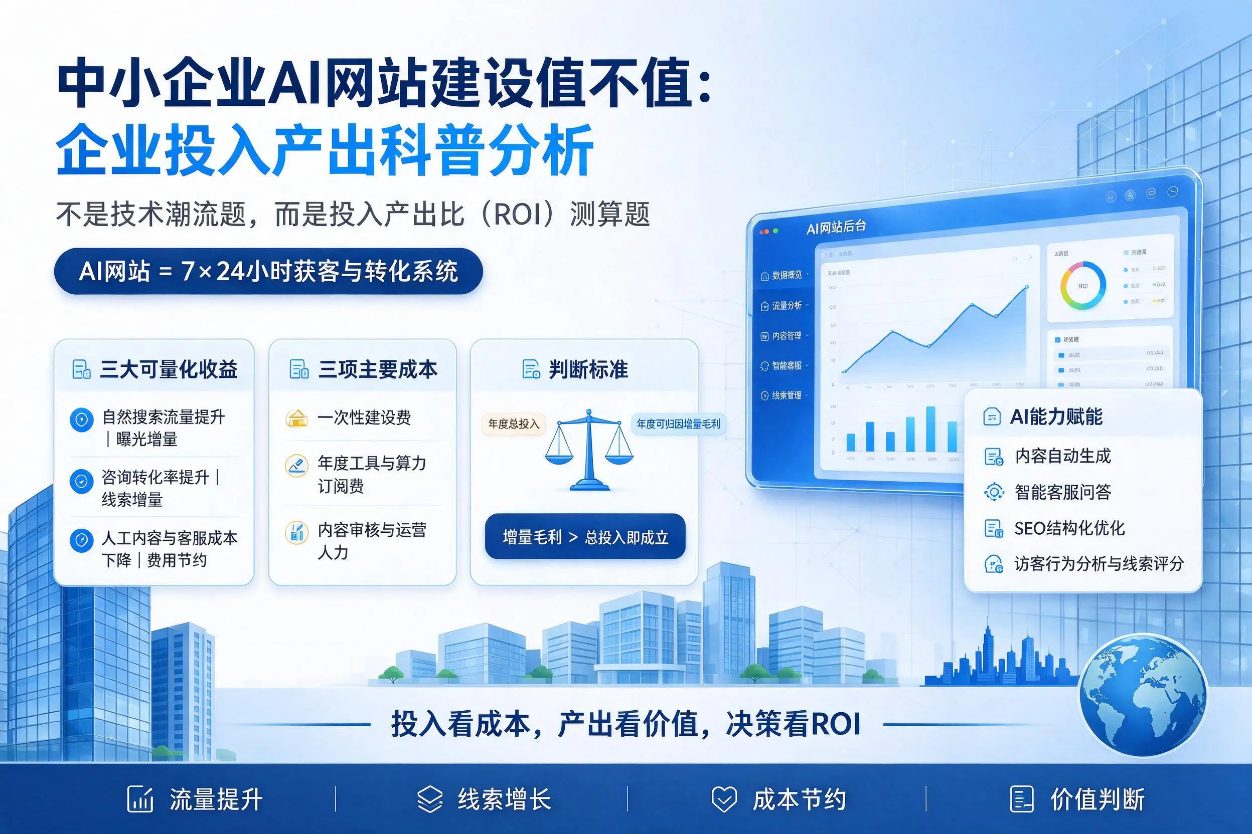 中小企业AI网站建设值不值：淄博企业投入产出科普分析