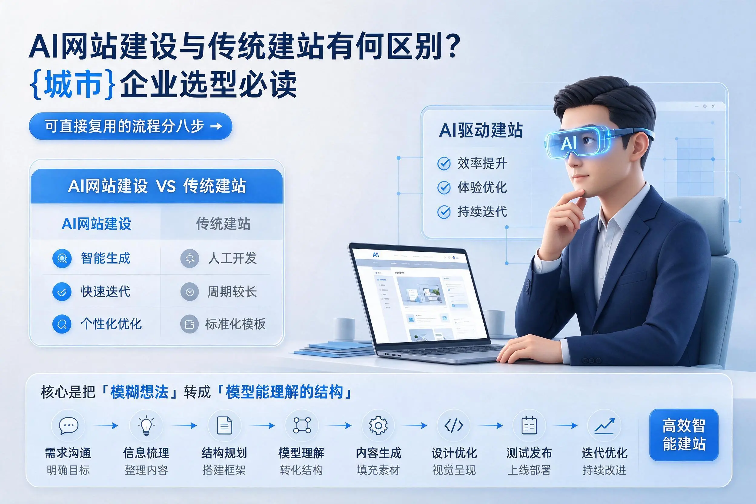 AI网站建设与传统建站有何区别?淄博企业选型必读
