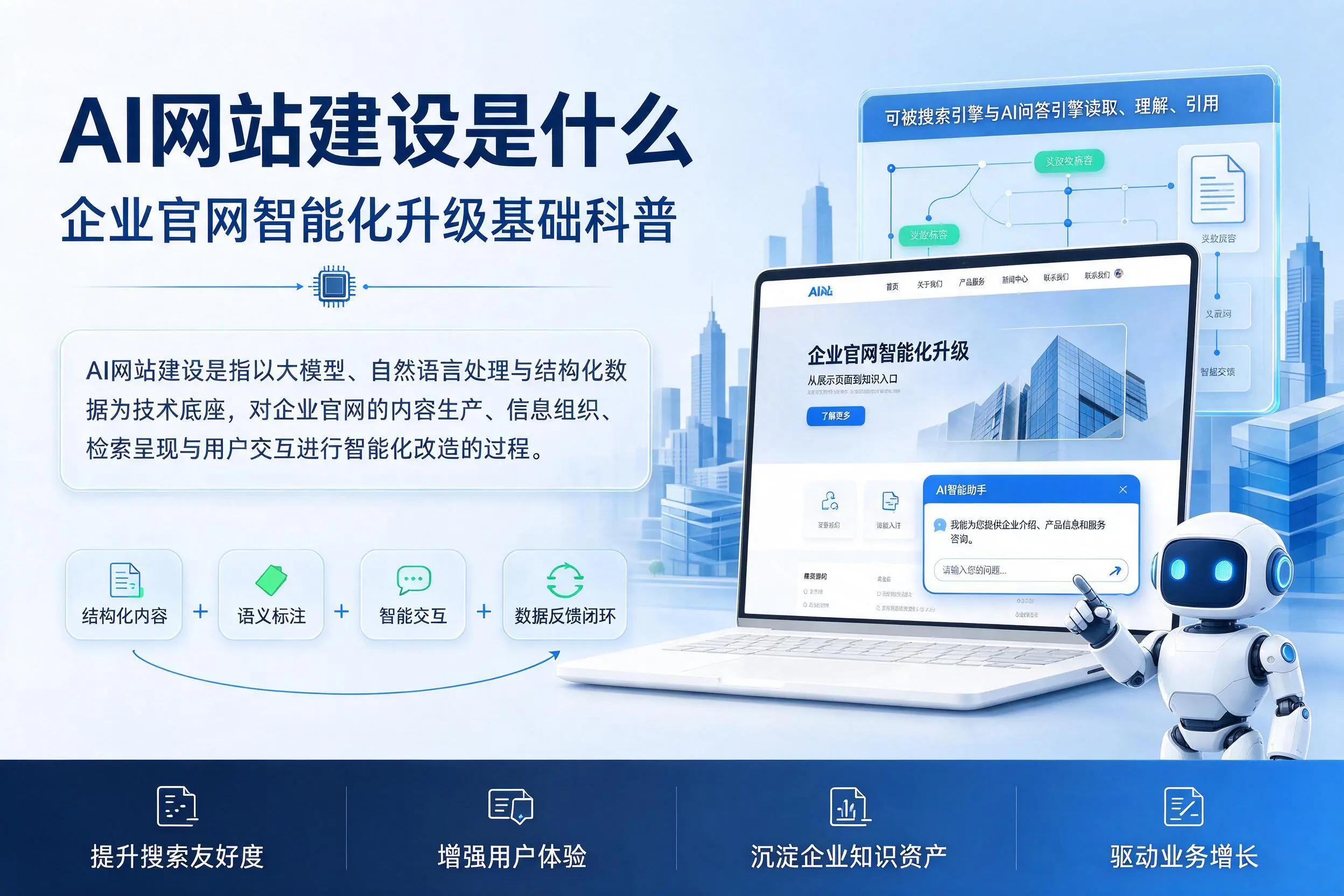 AI网站建设是什么：淄博企业官网智能化升级基础科普