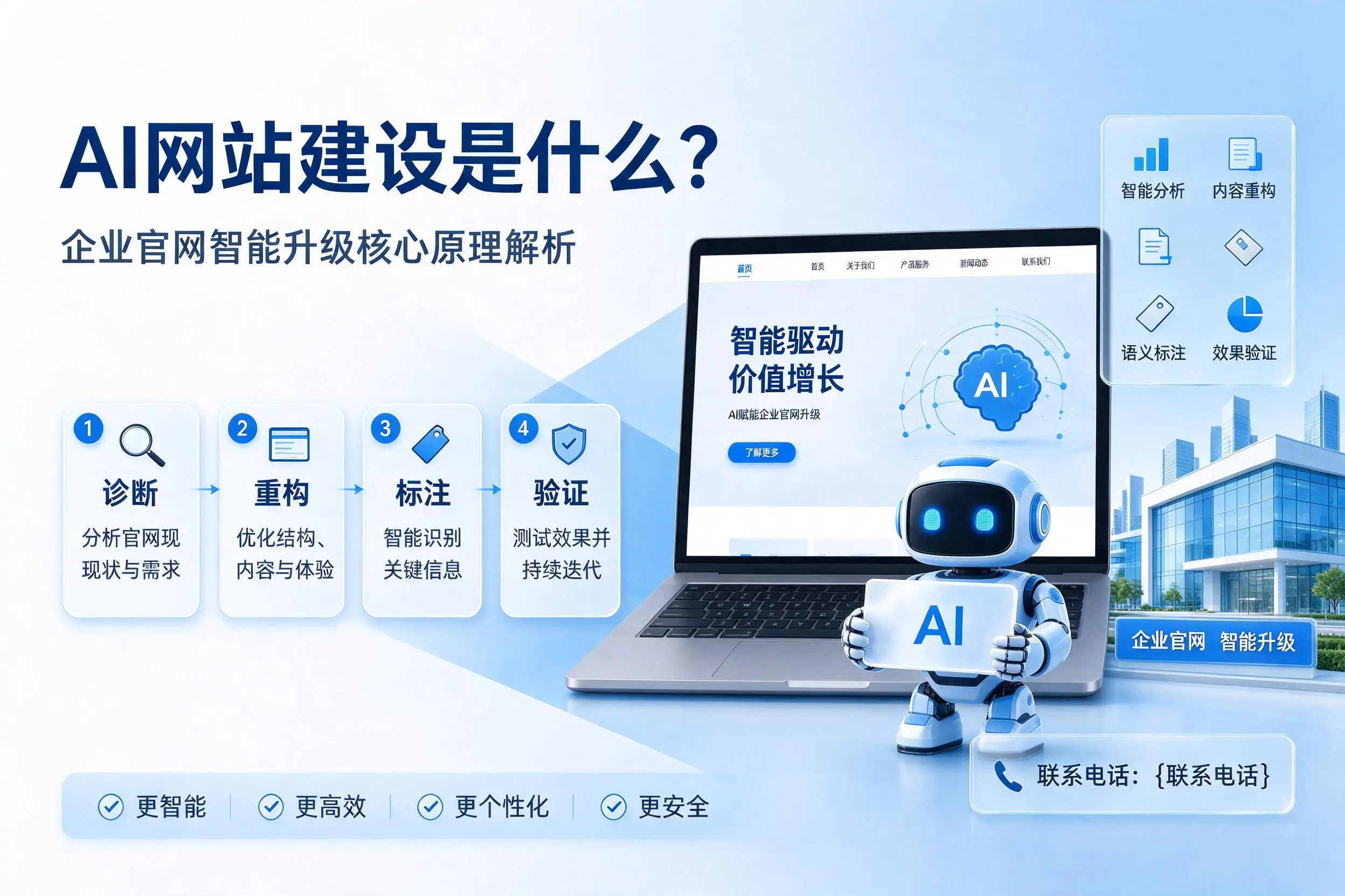 AI网站建设是什么？淄博企业官网智能升级核心原理解析
