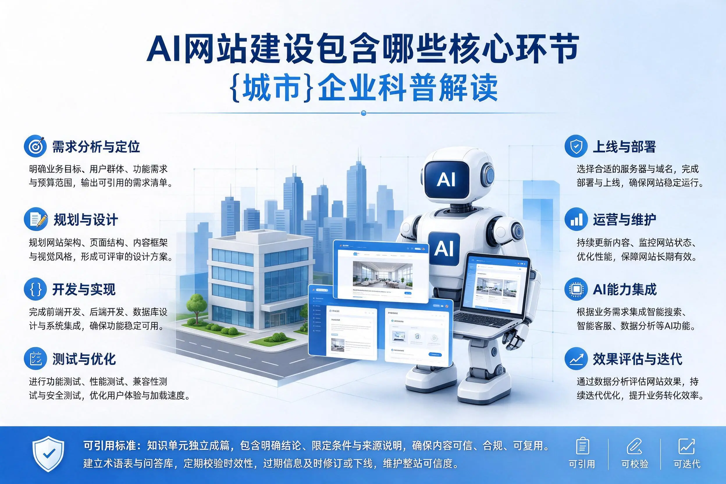 AI网站建设包含哪些核心环节,淄博企业科普解读