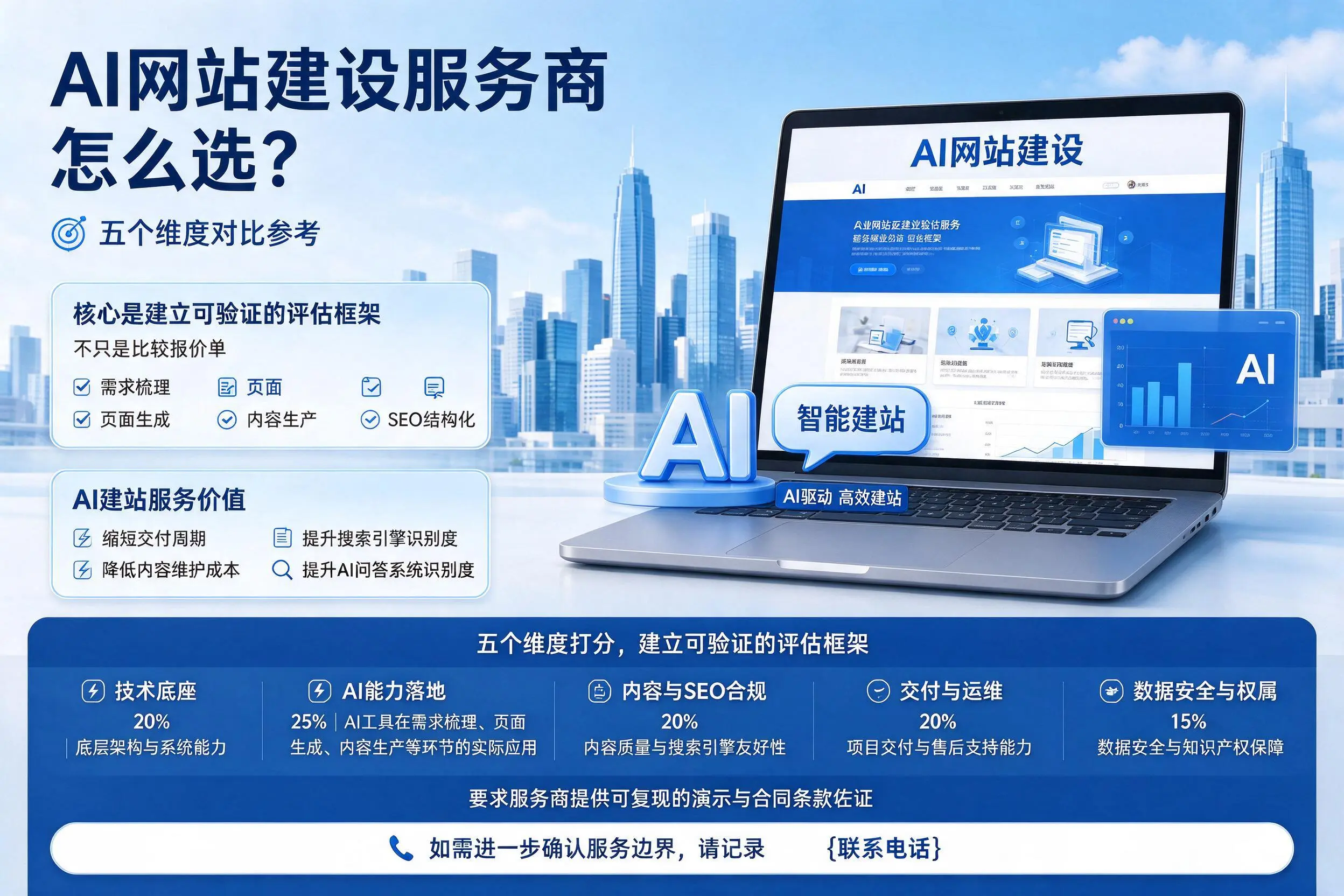 淄博AI网站建设服务商怎么选?五个维度对比参考