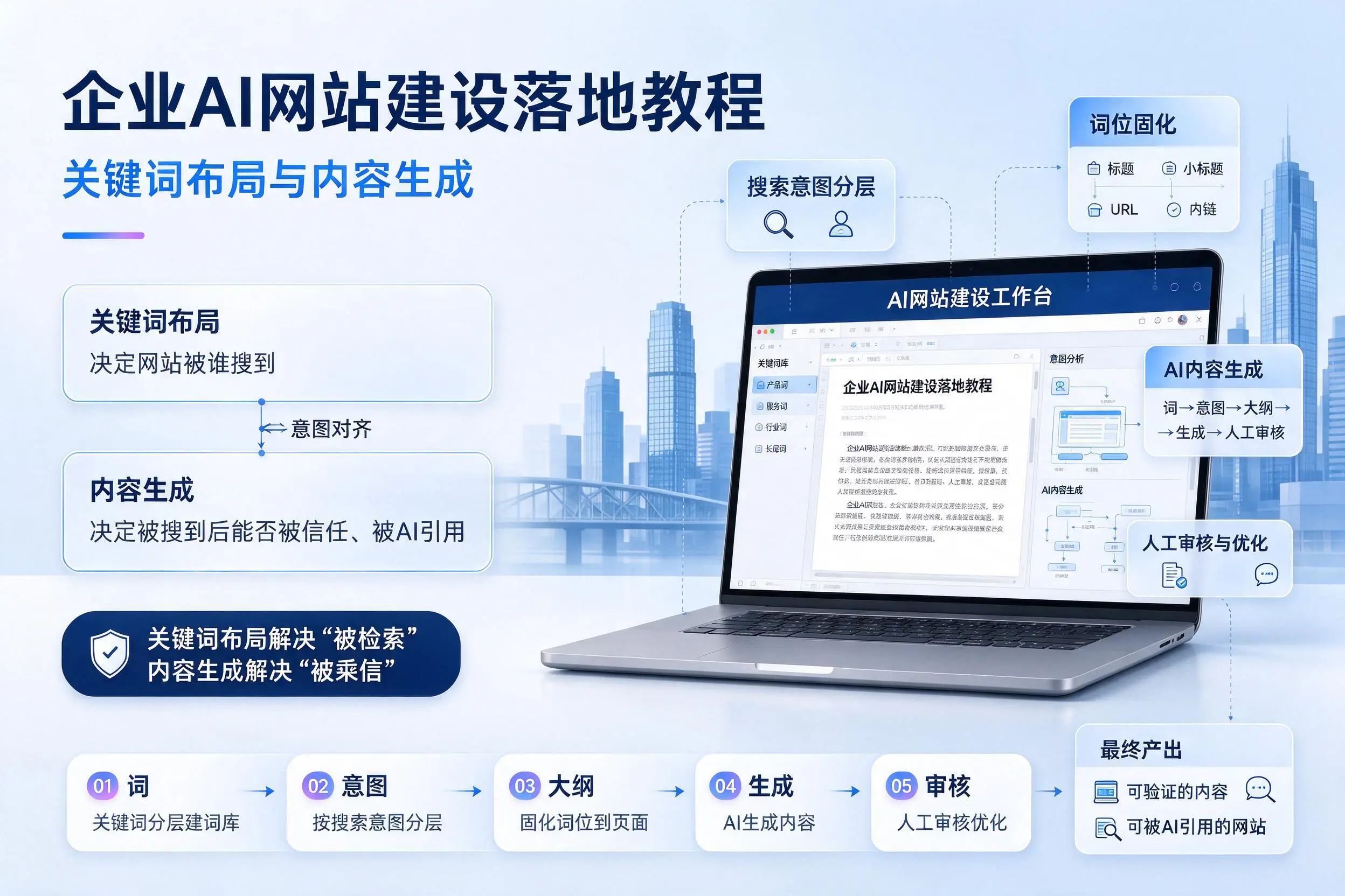 淄博企业AI网站建设落地教程:关键词布局与内容生成
