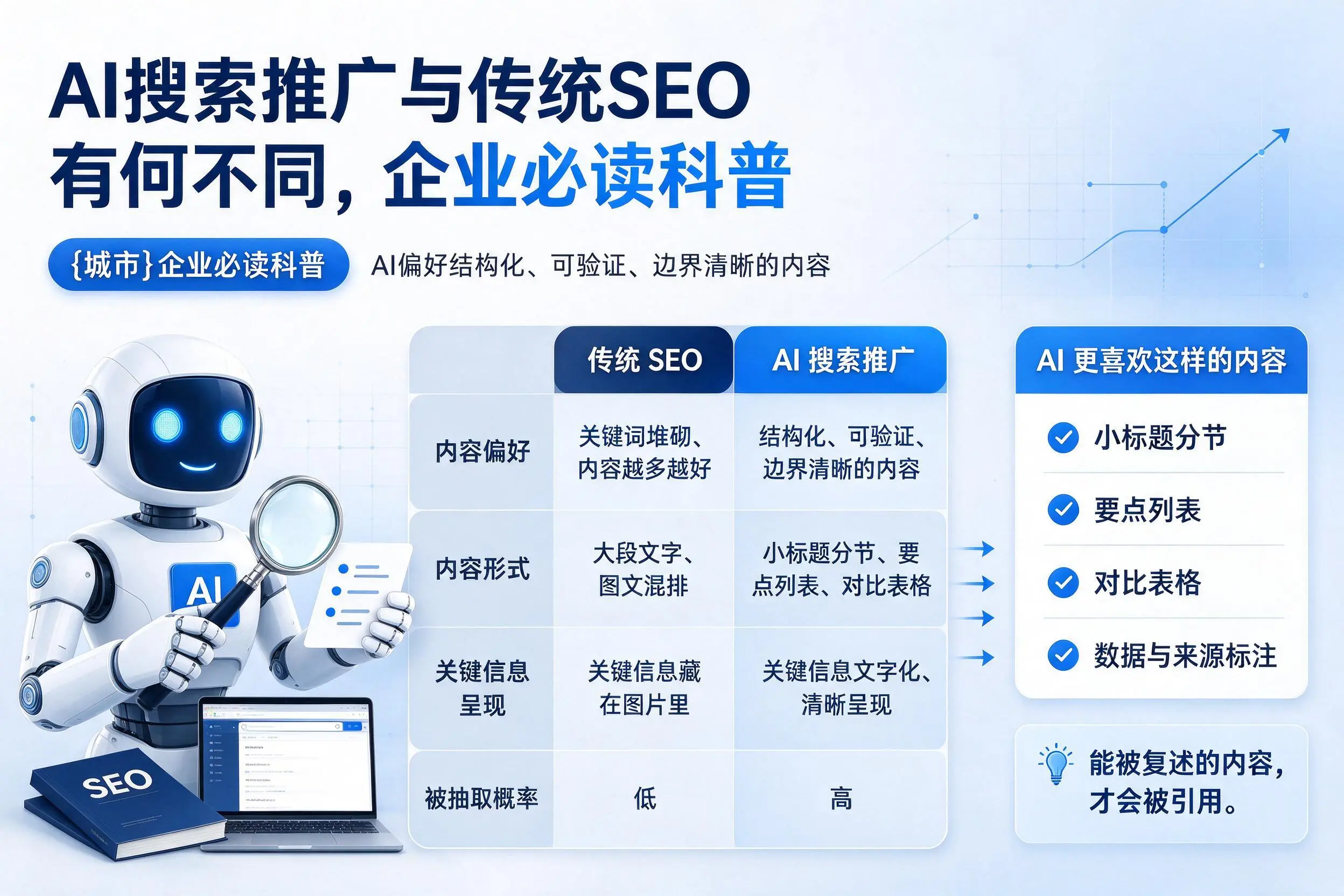 AI搜索推广与传统SEO有何不同,淄博企业必读科普